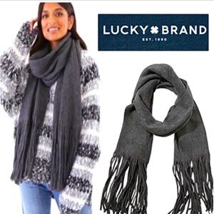 NWT Lucky Brand Charcoal Scarf
